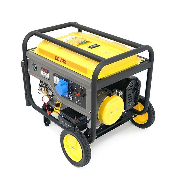 Генератор бензиновый COVAX CV17500LD-E2, 8.5kW, однофазный 220V, 50Hz, DC12V, 20HP, Recoil/Electric Starter, tank 25L, 705x560x570mm, 88kg -YT45597 фото