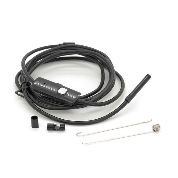 Універсальний ендоскоп 3в1 (USB/MicroUSB/Type-C) для смартфона/ПК, камера 5.5мм, жорсткий кабель 2м, з LED-підсвічуванням, IP67 -YT17458 фото