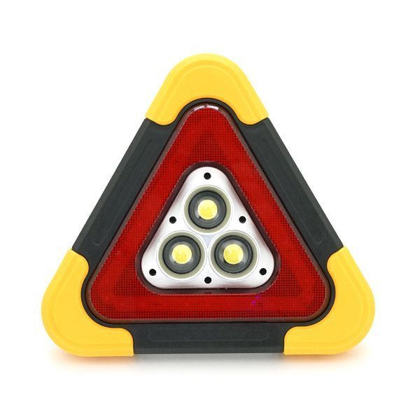 Знак аварийной остановки SUITU ST-1101L-B. 42 LEDs и 3 COB. 5 режимов работы. Питание 3х AA батарей. Размер 27&times;27&times;27 см. 490 г. -YT40917 фото