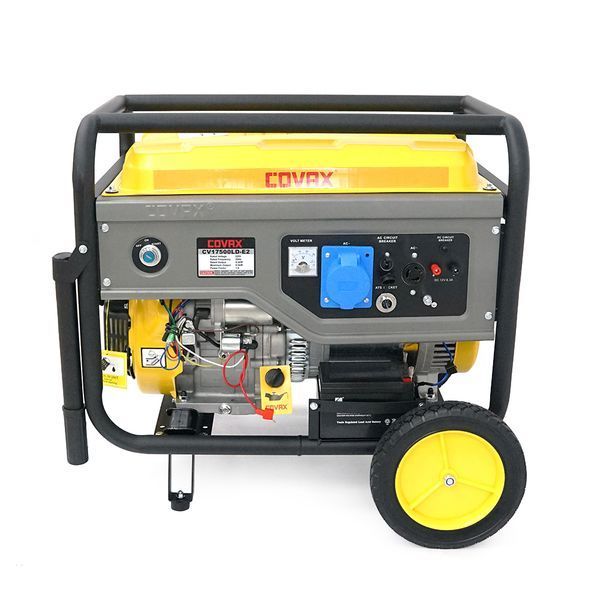 Генератор бензиновый COVAX CV17500LD-E2, 8.5kW, однофазный 220V, 50Hz, DC12V, 20HP, Recoil/Electric Starter, tank 25L, 705x560x570mm, 88kg -YT45597 фото