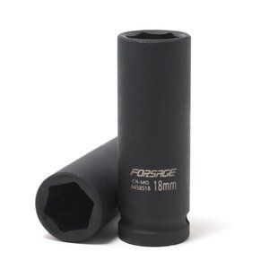 Головка ударна глибока 1/2" 6-гранна 25мм Forsage F-4458525 4753 фото