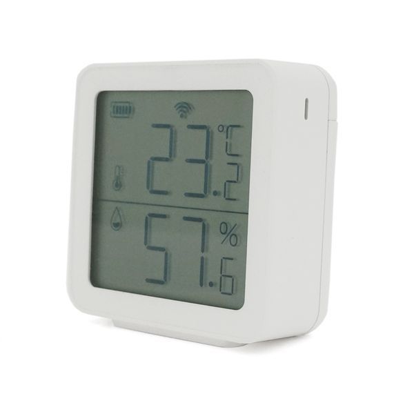 Датчик температури та вологості TH05 Tuya, -5&deg;С - 55С&deg;, з екраном, Bluetooth 5.0 BLE, сумісний з Tuya, Smart Life, 38х38х12мм -YT35289 фото