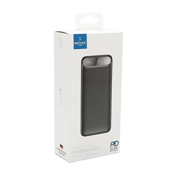 Power Bank WOYAX WY-30F 30000mAh, 22.5W, Black, 0.580kg, Box -YT45774 фото