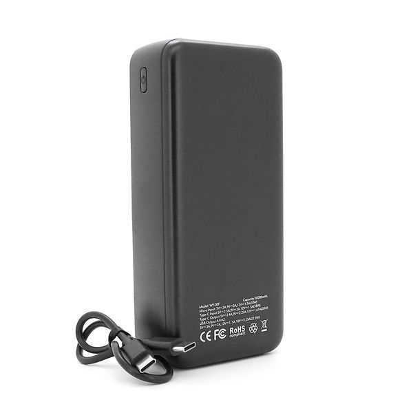 Power Bank WOYAX WY-30F 30000mAh, 22.5W, Black, 0.580kg, Box -YT45774 фото