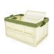 Органайзер пластиковый с крышкой в багажник автомобиля, 400x280х230mm, Green -YT36359 фото 1
