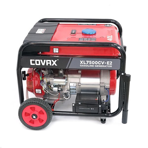 Генератор бензиновий COVAX XL7500CV-E2, 5.0kW, однофазний 220V, 50Hz, DC12V, 13HP, Electric Starter, tank 25L, 690x535x555mm -YT45599 фото