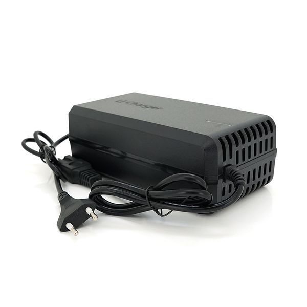Зарядний пристрій Jinyi для акумуляторів LiFePo4 72V(87,6V),24S,6A,штекер Triangle plug (T-tipe/IEC/C13 N+L-), з індикацією,BOX -YT29893 фото