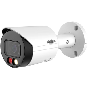 2 Mп IP камера циліндрична Smart Dual Light зі звуком та SD карткою Dahua DH-IPC-HFW2249S-S-IL (2.8мм) -YT40927 фото