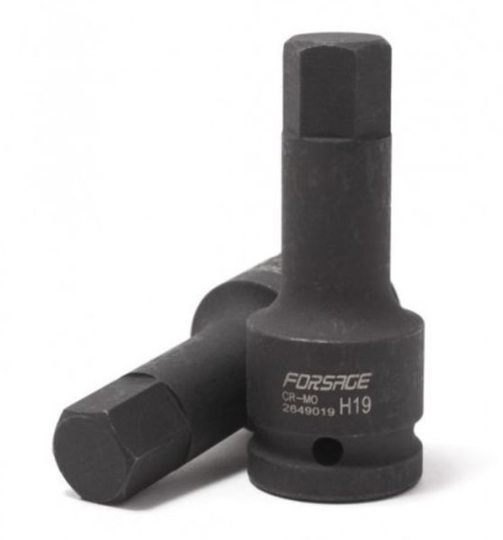 Головка-бита 6-гранная ударная, 24мм 3/4" (L-100мм) Forsage F-2649024 29983 фото