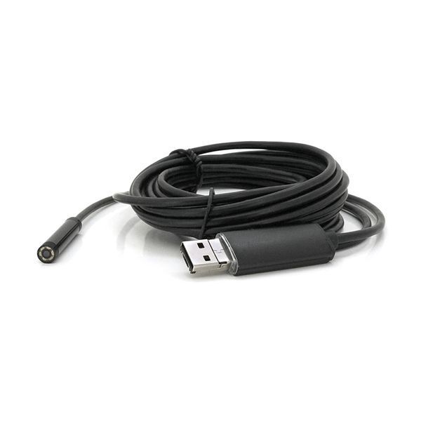 2 in 1 MicroUSB/PC HD ендоскоп, міні камера 7.0 mm, м'який дріт, 5м -YT35386 фото