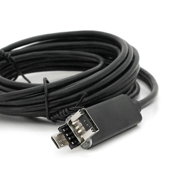2 in 1 MicroUSB/PC HD ендоскоп, міні камера 7.0 mm, м'який дріт, 5м -YT35386 фото