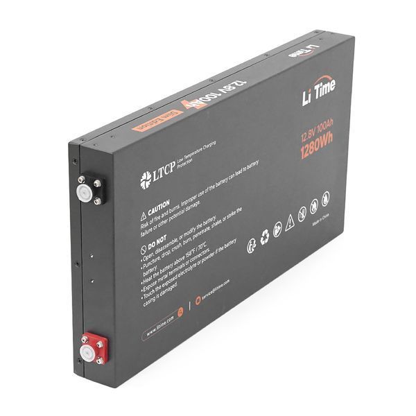Аккумуляторная батарея Li-TIME LiFePO4 12.8V 100Ач 1280Wh METAL CASE -YT45534 фото