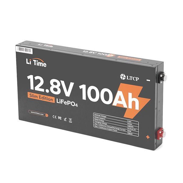 Аккумуляторная батарея Li-TIME LiFePO4 12.8V 100Ач 1280Wh METAL CASE -YT45534 фото