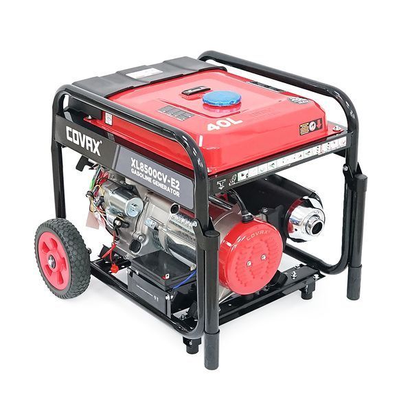 Генератор бензиновий COVAX XL8500CV-E2, 6.0kW, однофазний 220V, 50Hz, DC12V, 15HP, Electric Starter, tank 25L, 690x535x555mm -YT45600 фото