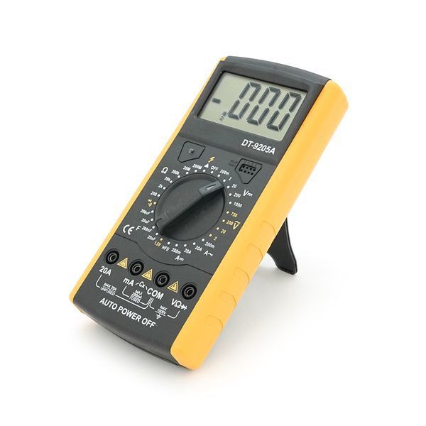 Мультиметр DT-9205A, Вимірювання: V, A, R, C, 330г, 176*86*30mm, 6LR61 (крона), Q60 -YT1694 фото