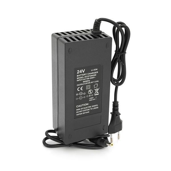 Зарядний пристрій Jinyi для акумуляторів Li-ion 24V(29,4V),7S,2A,штекер 5.5/2.5,з індикацією,BOX -YT22394 фото