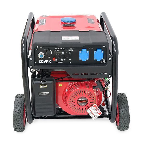 Генератор бензиновий COVAX XL8500CV-E2, 6.0kW, однофазний 220V, 50Hz, DC12V, 15HP, Electric Starter, tank 25L, 690x535x555mm -YT45600 фото