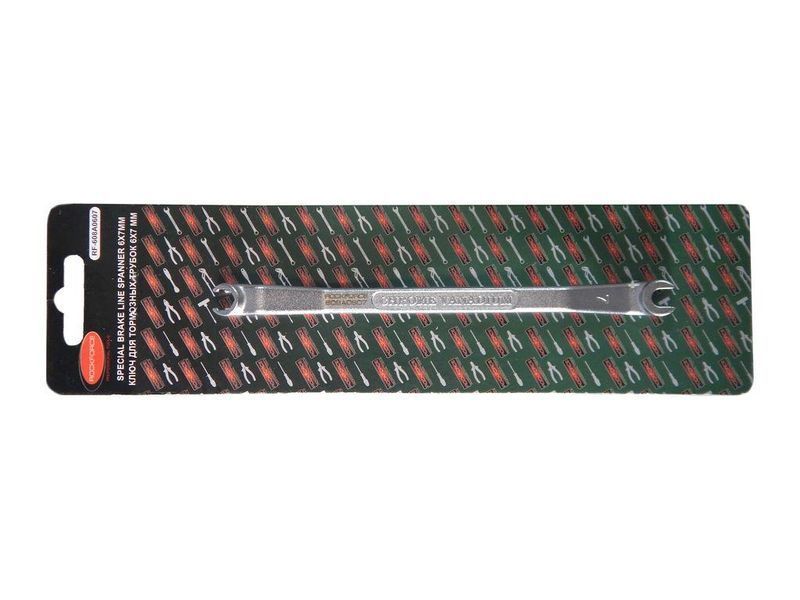 Ключ для гальмівних трубок 6x7мм ROCKFORCE RF-608A0607 25909 фото