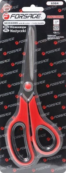 Ножницы технические удлиненные 8"-200мм, в блистере Forsage F-6984 26277 фото
