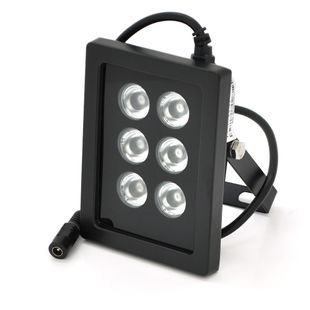 ІЧ-прожектор GY-IR90006. 12V, 6W, 6LED, IP66, 850Нм, кут огляду 90 &deg;, дальність до 70м. -YT33960 фото