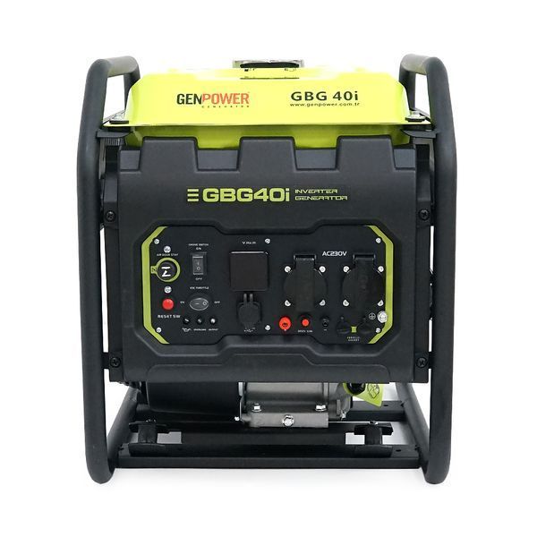 Генератор інверторний Бензиновий Genpower GBG 40I 3.2kW (4kVA), однофазний, 230V, 50Hz, DC12V. об'єм 15.0л. АКБ у комплект не входить, 530*440*540mm. YT-45485 фото