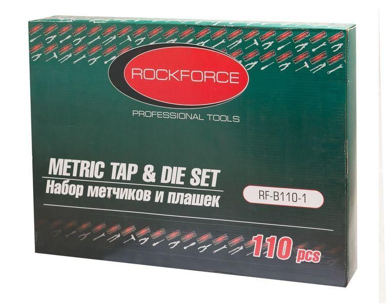Набір мітчиків та плашок метричних 110пр. RockForce RF-B110-1 10453 фото