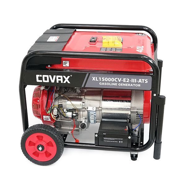 Генератор бензиновый COVAX XL15000CV-E2-lll-ATS, 8.0kW, 220V-380V, 50Hz, DC12V, 18HP, Electric Starter, tank 25L, 705x560x570mm -YT45601 фото