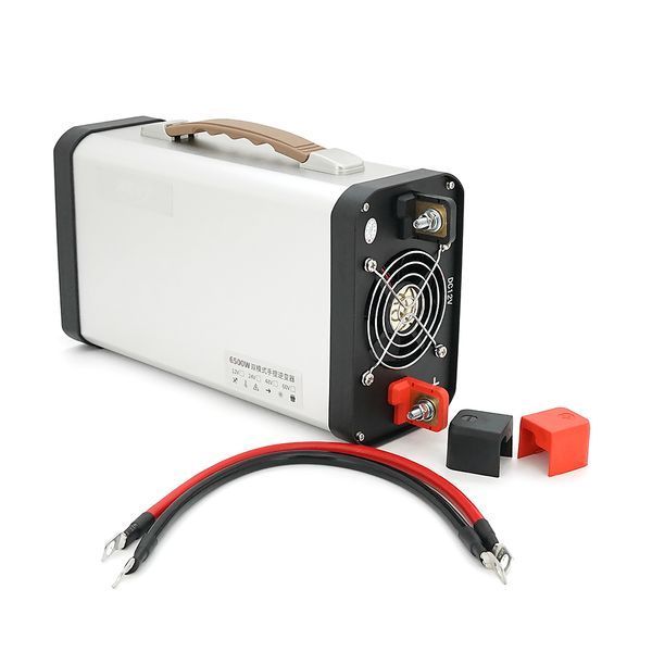 Инвертор напряжения AEV6500W,3000W, 12/220V с аппроксимированной синусоидой, 2 универсальные розетки, 2*USB (DC:5V/2.4A), клемные провода, BOX -YT28508 фото