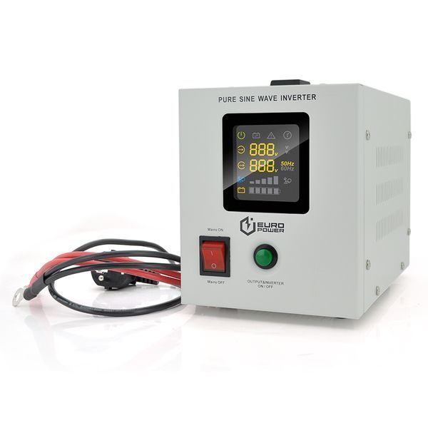 ДБЖ з правильною синусоїдою Europower PSW-EPW500TW12 (300 Вт) 5/10А, під зовнішню АКБ 12В , Q4 (300*198*235) 4,25 кг (235*145*180) -YT14818 фото