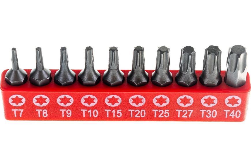 Набір біт 1/4" Torx 10пр. (T7-T40) Forsage F-21022 8240 фото