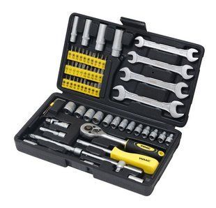 Набір інструментів 62пр. 1/4" (6гр.) WMC TOOLS 2062 50310 фото
