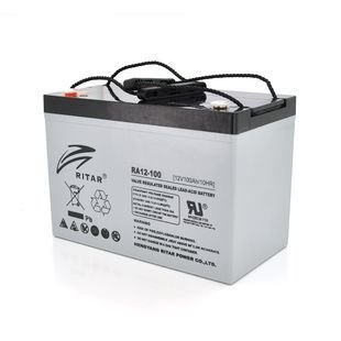 Акумуляторна батарея AGM RITAR RA12-100S, Gray Case, 12V 100.0Ah ( 307 x 169 x 215 ) Q1 -YT16282 фото