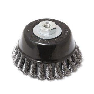 Кордщітка чашеподібна сталева кручена для КШМ 125мм ROCKFORCE RF-BWC105 29076 фото