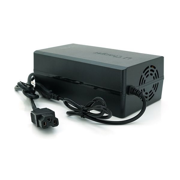 Зарядний пристрій для акумуляторів Li-ion 72V8A(84V),20S,штекер Triangle plug (T-tipe/IEC/C13 N+L-) ,з індикацією,BOX -YT29897 фото
