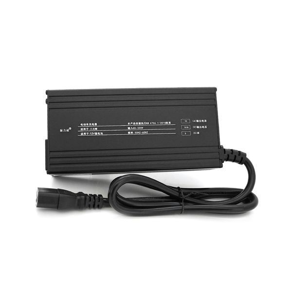 Зарядний пристрій для акумуляторів Li-ion 12V(12,6V),3S,10A,штекер Triangle plug (T-tipe/IEC/C13 N+L-), LED-індикація, 137x90x50mm -YT36952 фото