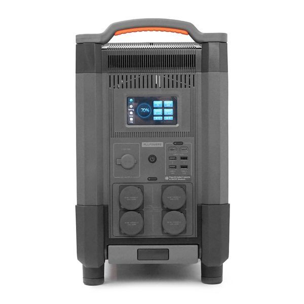 Power station ALLPOWERS R4000 APP Control, Wi-Fi, Bluetooth, 4000W, 3456Wh LiFePO4 3500Cycles, MPPT 3000w max, CAR port, DC12/24V, 4хAC 220V, 2xUSB -YT45464 фото