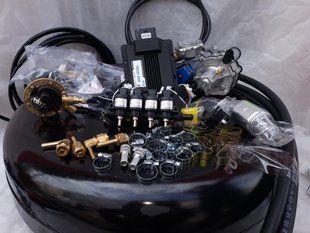 Комплект ГБО 4 LPGTech 204 Tomasetto Nordic форсунки Hana балон 42л під запаску 00530 фото