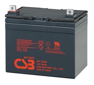 Акумуляторна батарея CSB GP12340, 12V 34Ah (195х130х155мм) -YT5669 фото