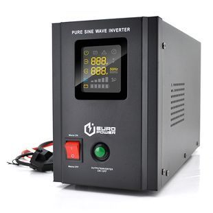 ДБЖ з правильною синусоїдою Europower PSW-EPB800TW12 (480 Вт) 5/10А, під зовнішню АКБ 12В , Q2 (415*208*283) 5,79 кг (346*145*220) -YT14821 фото