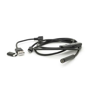 2 в 1 MicroUSB/PC HD ендоскоп, міні камера 7.0 мм, м'який провод, 1м -YT20246 фото