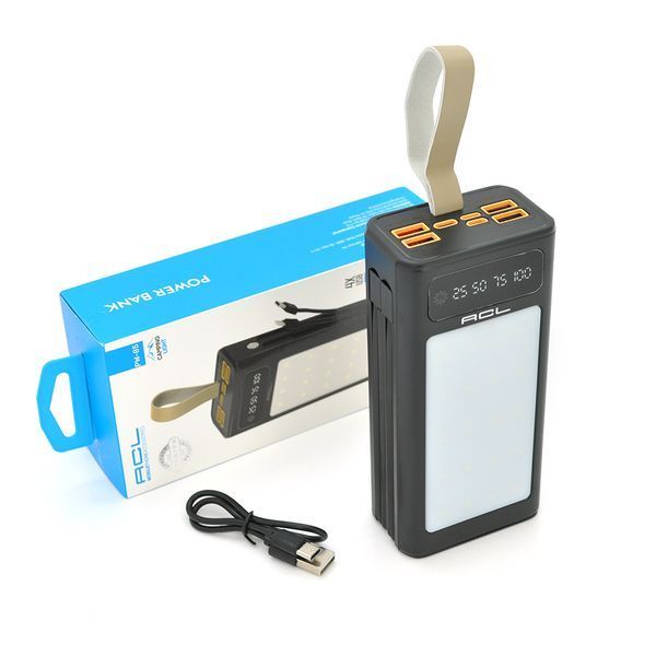 Powerbank ACL PW-85 30000mAh, 22.5W, LIGHTER, Кабелю Type-C + Lighting, 0.70 kg, Black, Box -YT37711 фото