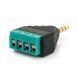 Роз'єм для підключення miniJack 2.5 Stereo (4 контакти) із клемами під кабель Q100 -YT30841 фото 2