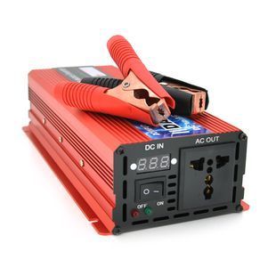 Інвертор напруги DA-2200M (DC:1100W), 12/220V з апроксимованою синусоїдою, 1 універсальна розетка, клемні дроти, Q10 -YT28542 фото
