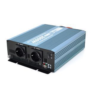 Інвертор напруги Mexxsun MXS-2000, 12V/220V, 2000W з модифікованою синусоїдою, 2 Shuko, клемні дроти, Q4 -YT29230 фото