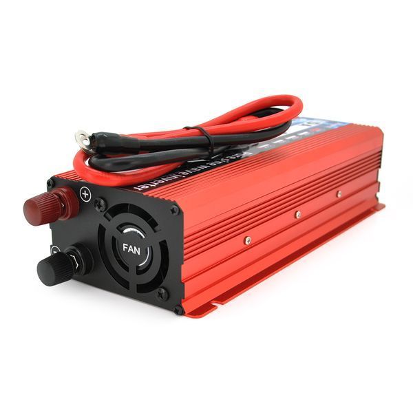 Інвертор напруги DA-2200M (DC:1100W), 12/220V з апроксимованою синусоїдою, 1 універсальна розетка, клемні дроти, Q10 -YT28542 фото