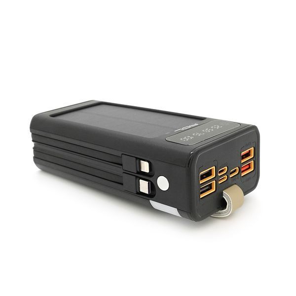 Powerbank ACL PW-90 30000mAh, SOLAR, Кабель TypeC + Lighting, 0,72kg, Black, Box -YT37712 фото