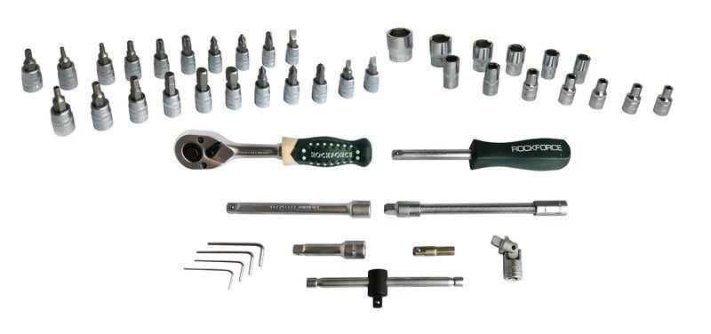Набор инструмента 46 предметов 1/4" (6-гран.)(4-14мм) ROCKFORCE RF-2462-5 1080 фото