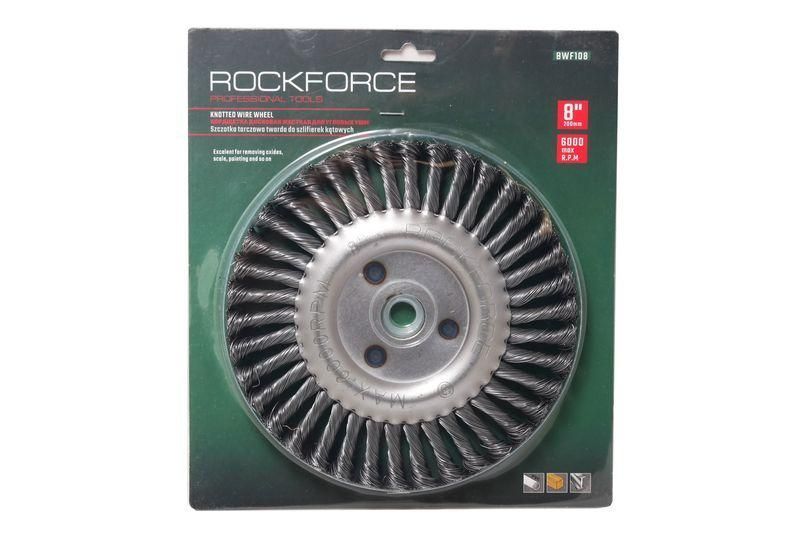 Кордщітка дискова сталева кручена для КШМ 200мм RockForce RF-BWF108 29091 фото