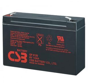 Акумуляторна батарея CSB GP6120, 6V 12Ah (150 x 50 x 95 (100)) Q10 -YT6589 фото