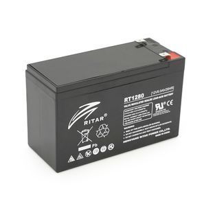 Акумуляторна батарея AGM RITAR RT1280, Black Case, 12V 8.0Ah ( 151 х 65 х 94 (100) ) Q10 -YT40971 фото